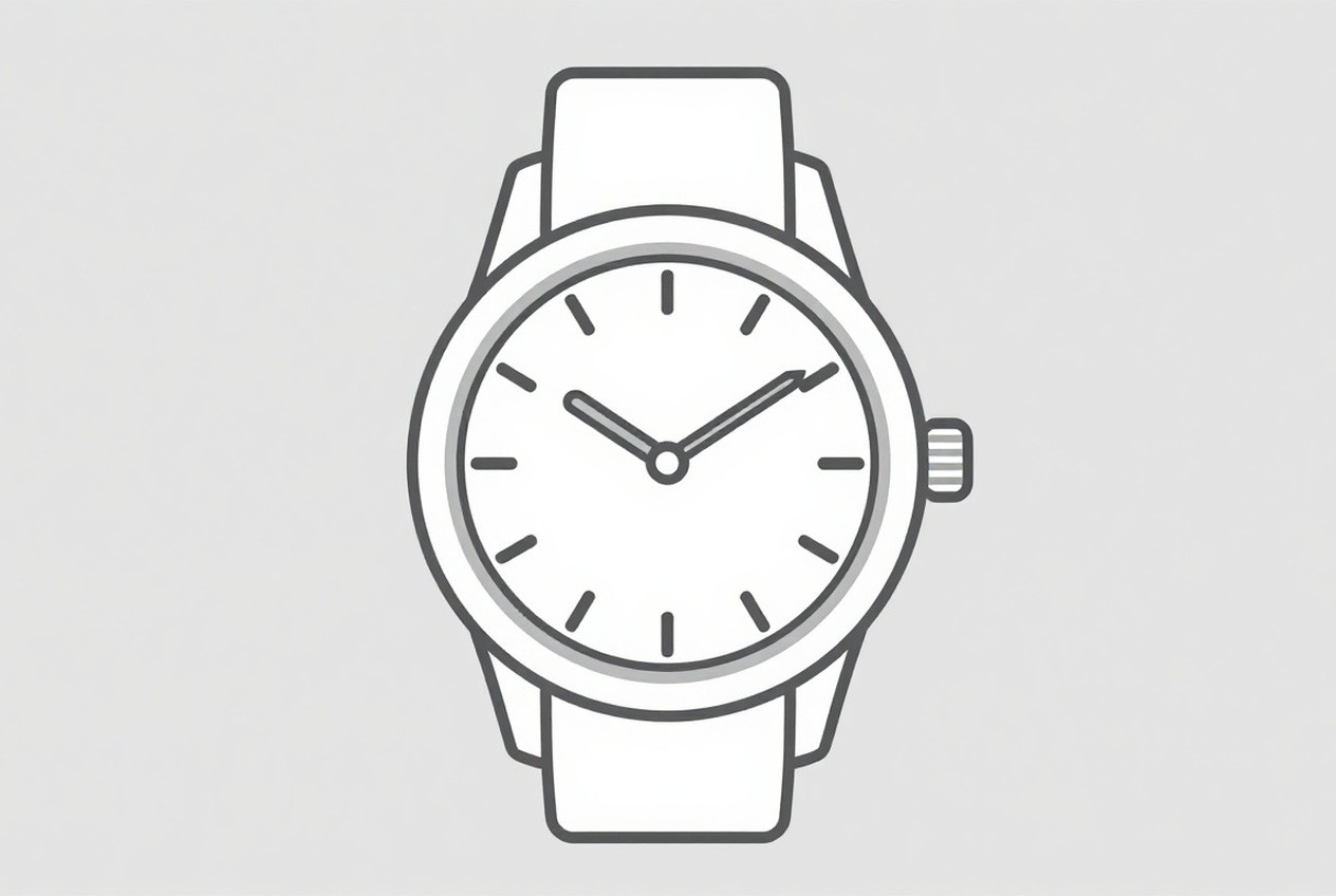 Wrist measurement with case diameter and lug width marked